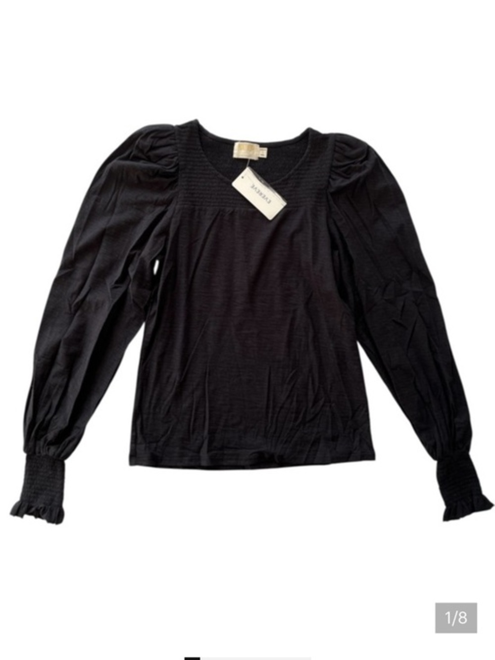 NWT Nation LTD Black Long Sleeve Top